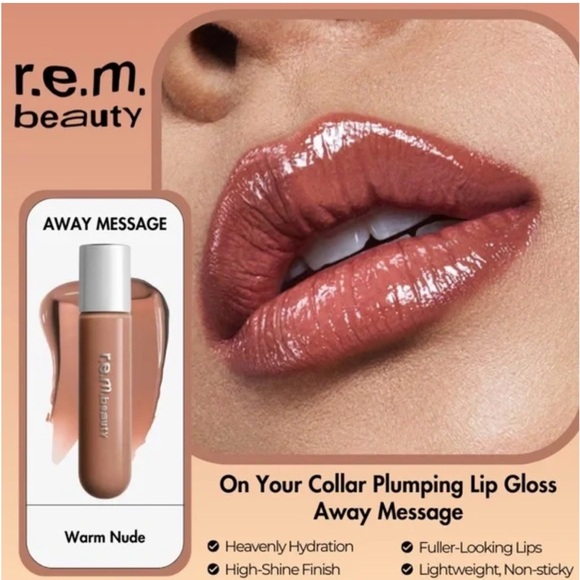 r.e.m. beauty On Your Collar Plumping Lip Gloss - Away Message - Picture 4 of 4
